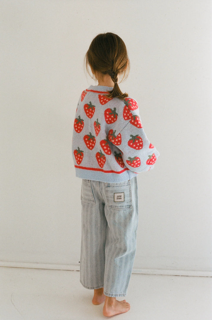 Juni Strawberry Skies Cardigan Sky