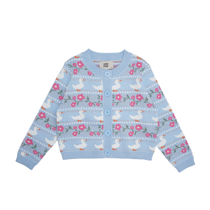 Juni Duckies Cardigan Sky