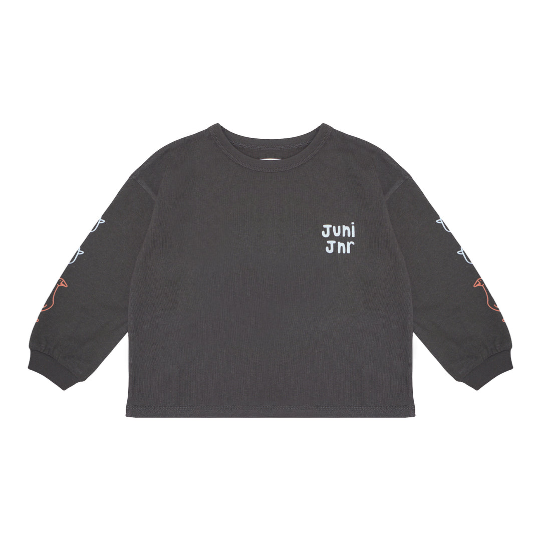 Juni Duck Duck Goose Tee Washed Black