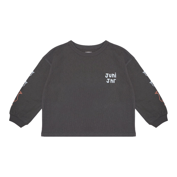 Juni Duck Duck Goose Tee Washed Black
