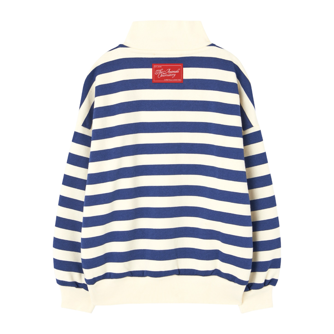 The Animals Observatory Blowfly Sweatshirt Navy Stripe