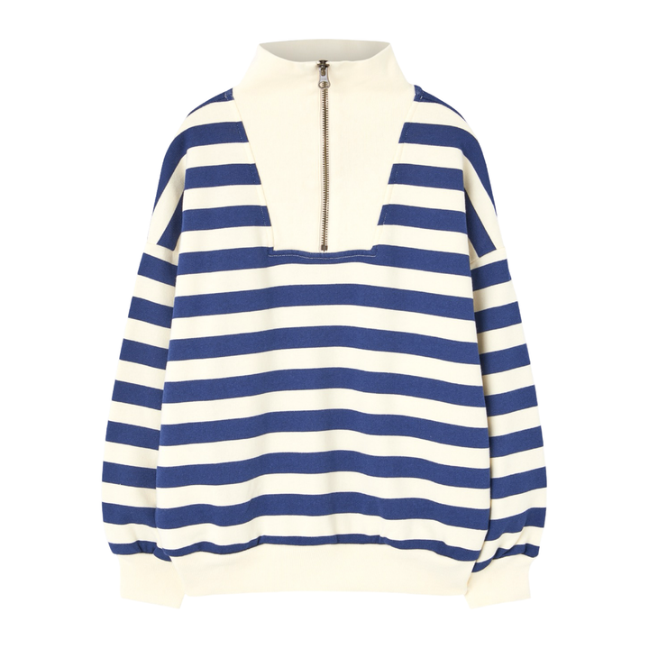 The Animals Observatory Blowfly Sweatshirt Navy Stripe