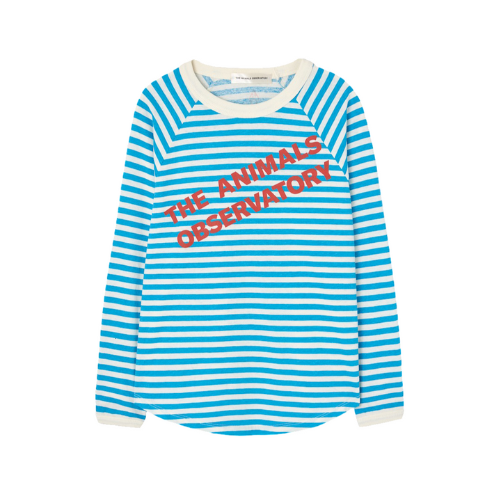 The Animals Observatory Anteater Long Sleeve Kids Shirt Blue