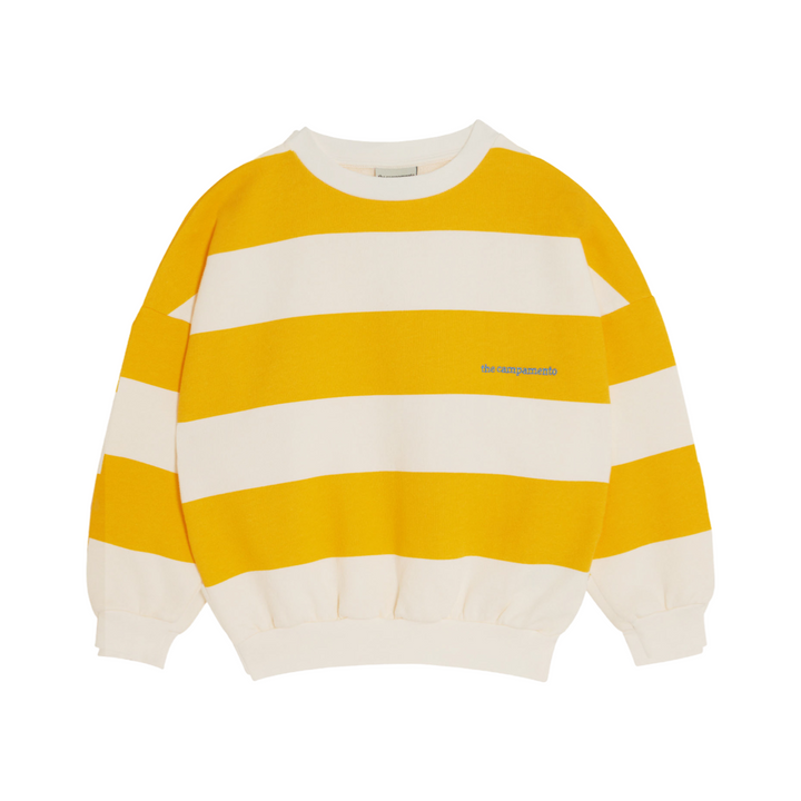 The Campamento Yellow Stripes Oversized Kids Sweatshirt