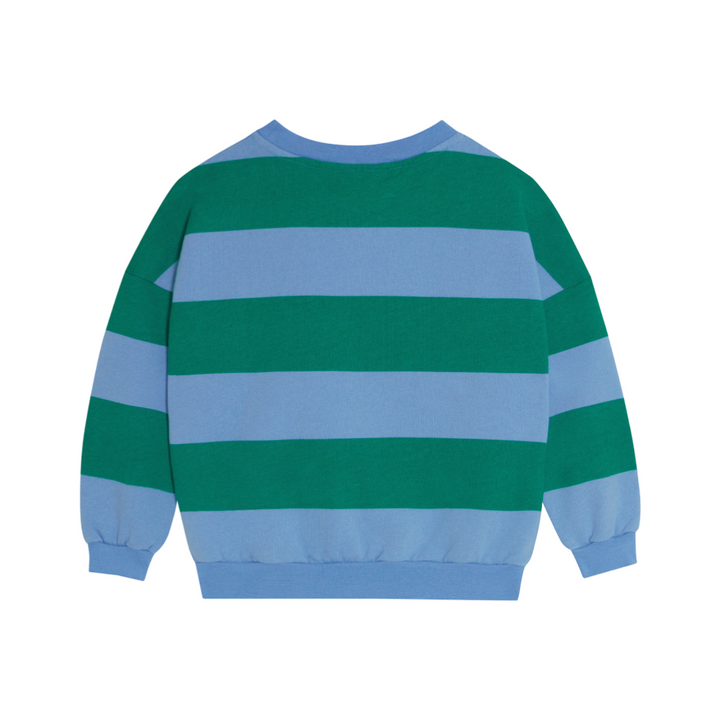 The Campamento Green Stripes Oversized Kids Sweatshirt