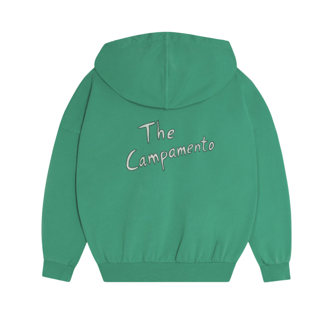 The Campamento Green Washed Oversized Kids Hoodie