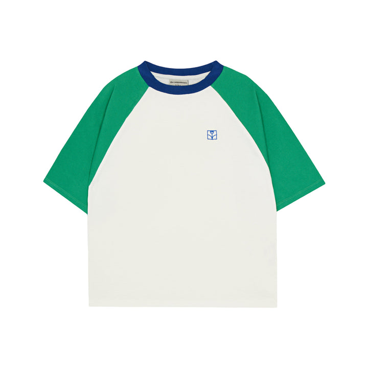 The Campamento Green Color Block T-Shirt