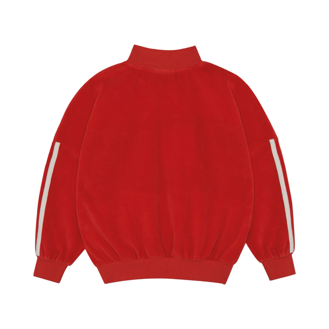 The Campamento Red Velour Sweatshirt