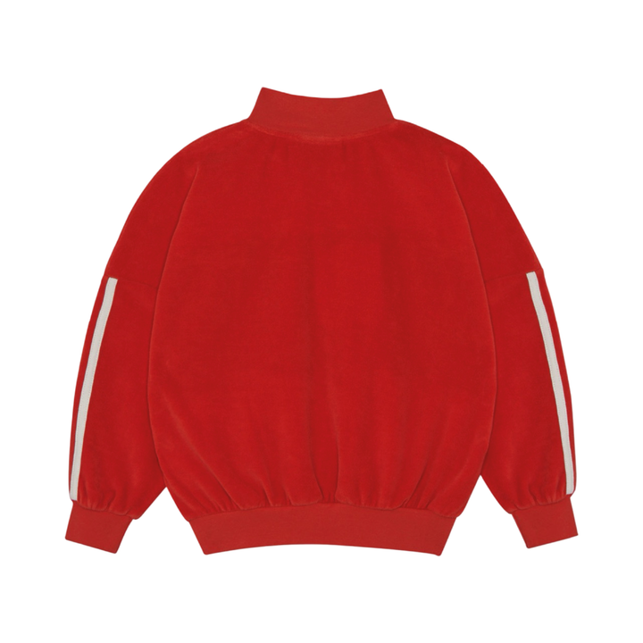 The Campamento Red Velour Sweatshirt