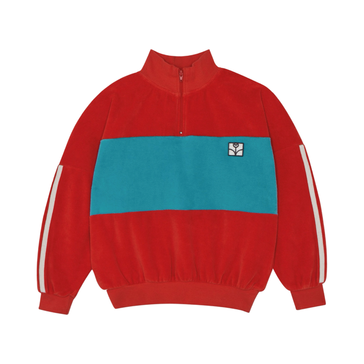 The Campamento Red Velour Sweatshirt