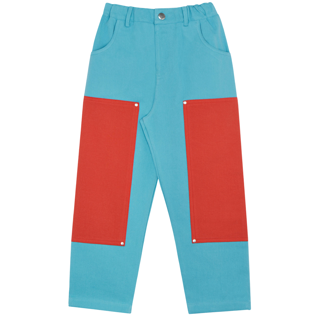 The Campamento Blue Color Block Trousers