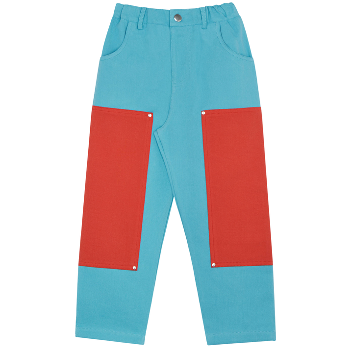 The Campamento Blue Color Block Trousers