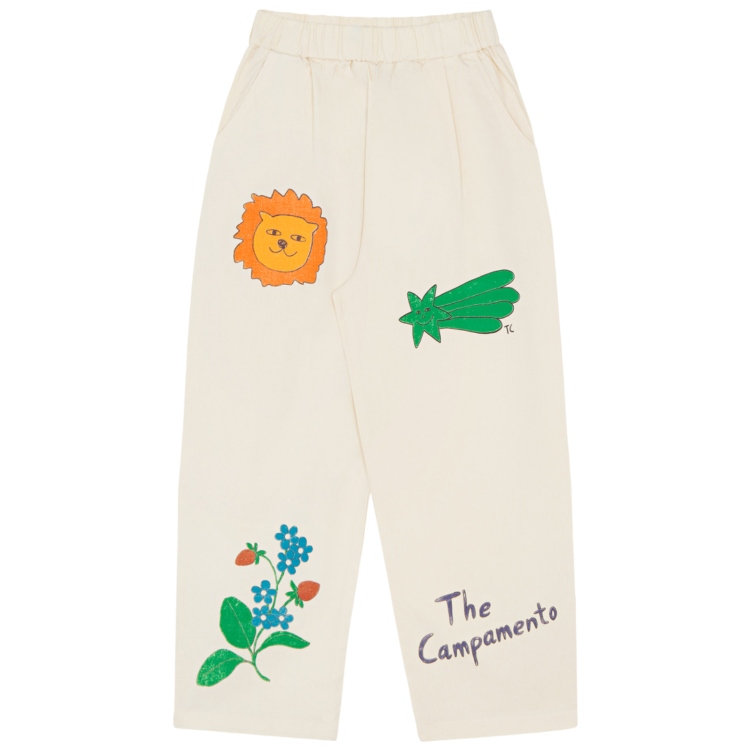 The Campamento Drawings Trousers Ecru