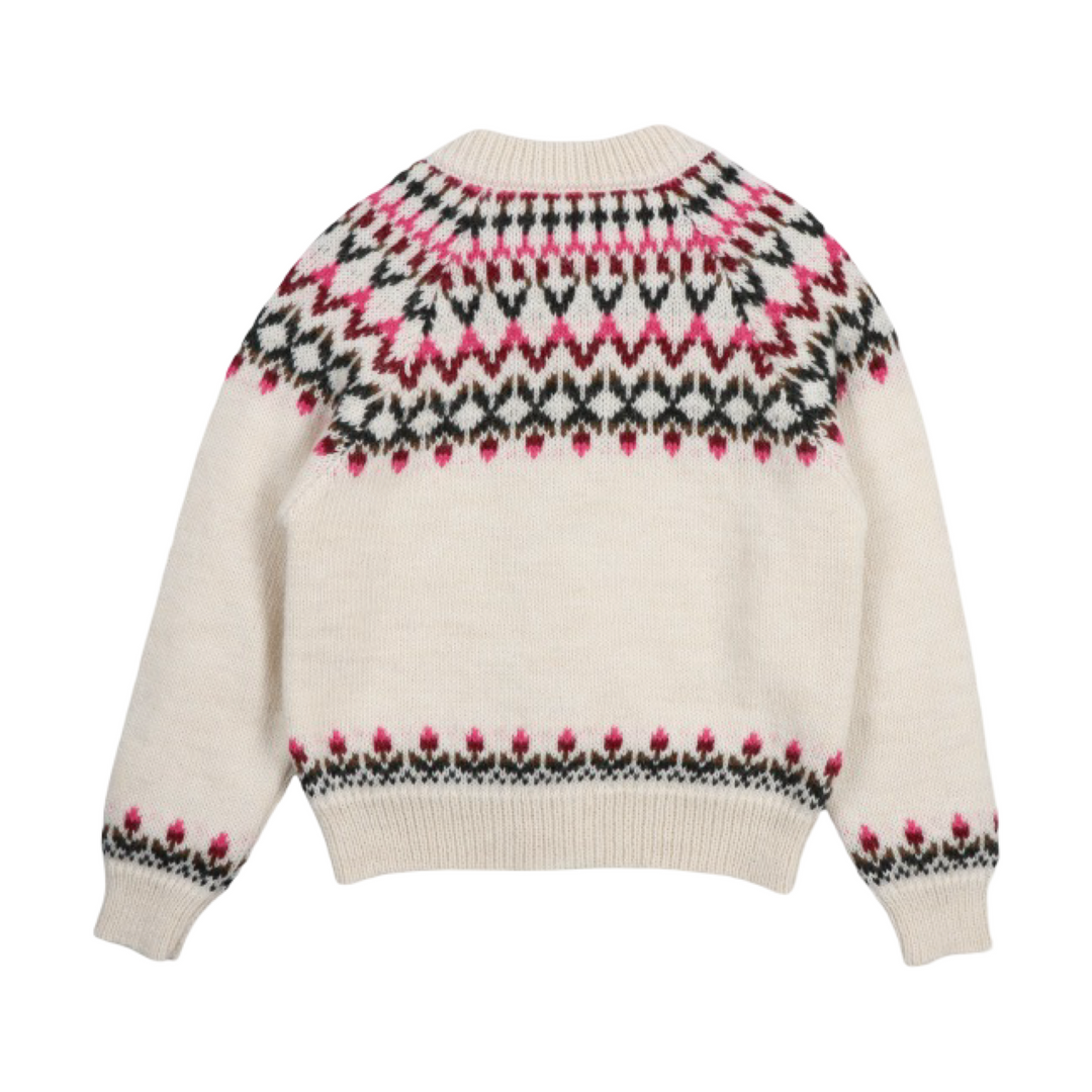 The New Society Wendy Cardigan Moonlight White