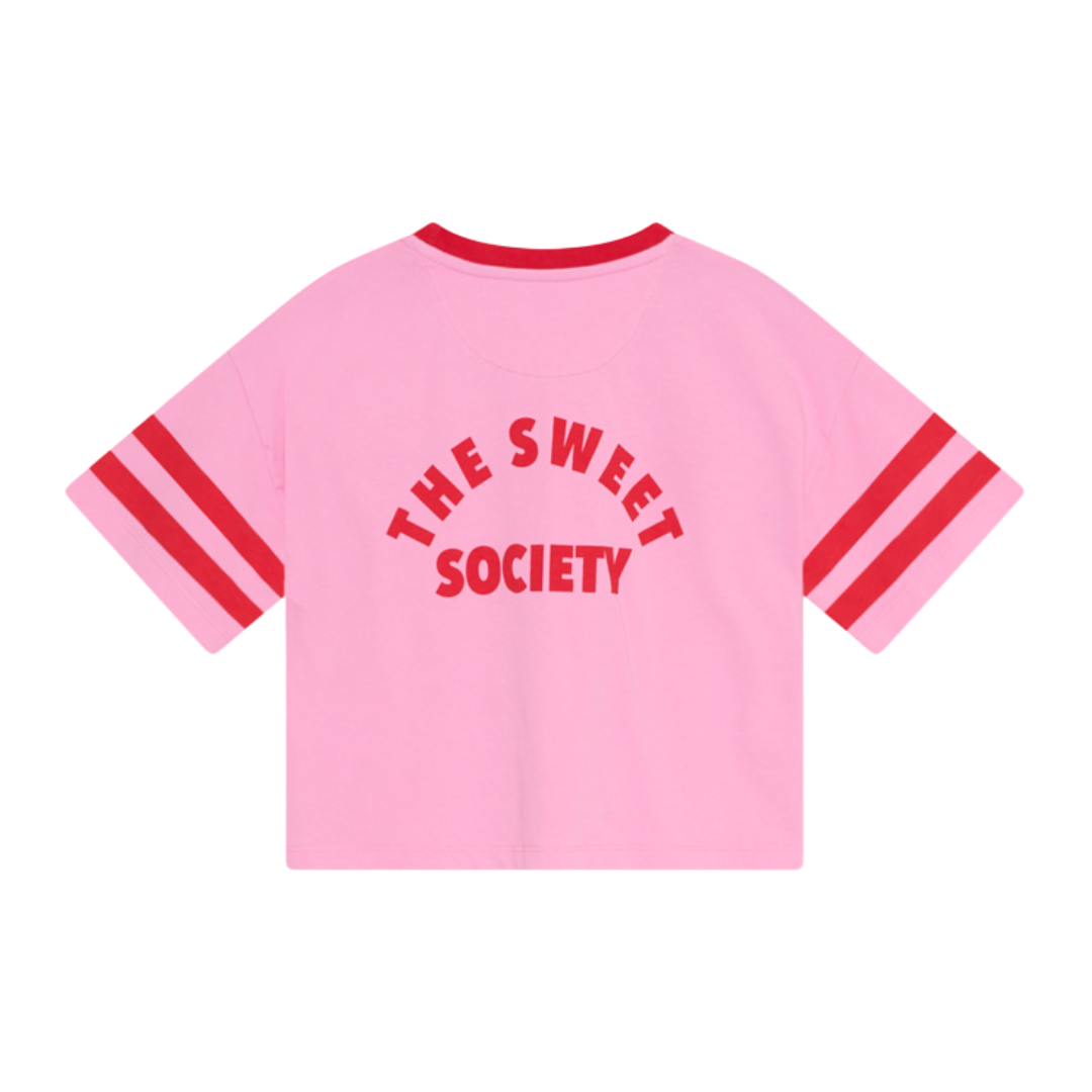 The New Society Canna T-Shirt Pink Lavender