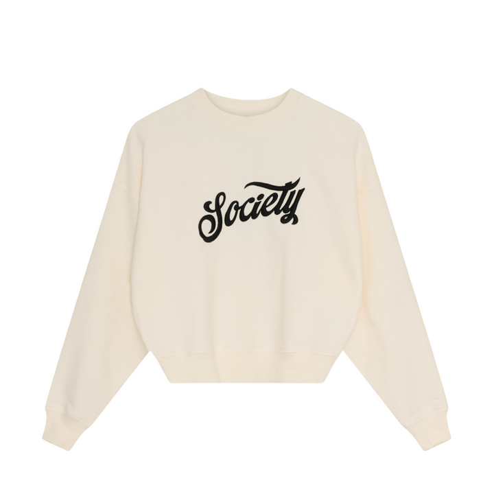The New Society Mazus Teen Sweatshirt Ecru