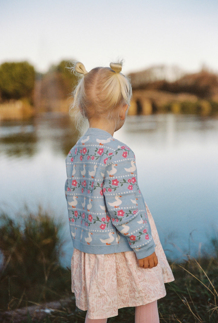 Juni Duckies Cardigan Sky