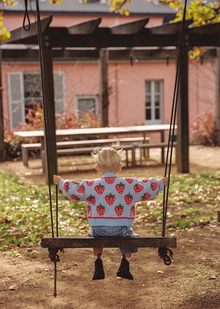 Juni Strawberry Skies Cardigan Sky