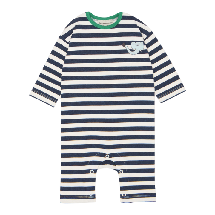 The Campamento Blue Stripes Baby Onesie - La Gentile Store