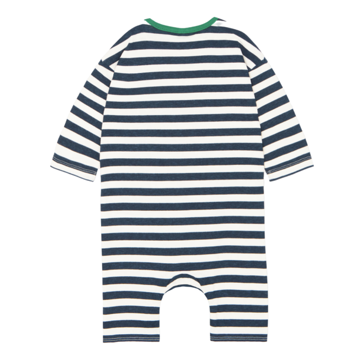 The Campamento Blue Stripes Baby Onesie - La Gentile Store