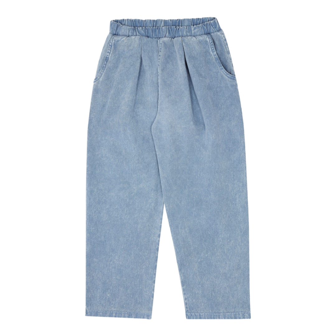 The Campamento Blue Washed Kids Trousers - La Gentile Store