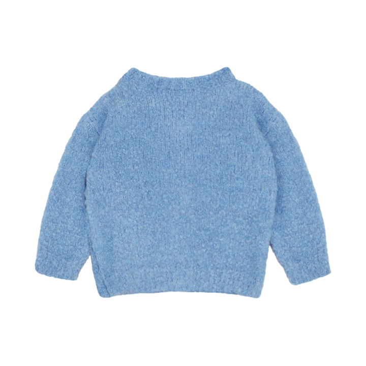 The Campamento Blue Wool Baby Cardigan - La Gentile Store