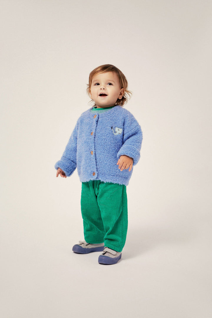 The Campamento Blue Wool Baby Cardigan - La Gentile Store