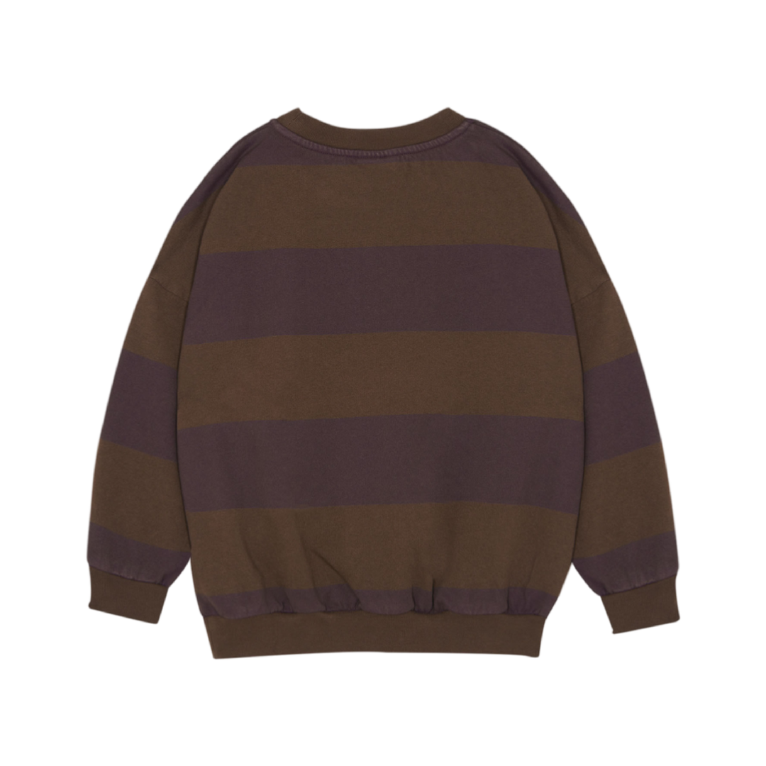 The Campamento Brown Stripes Oversized Kids Sweatshirt - La Gentile Store