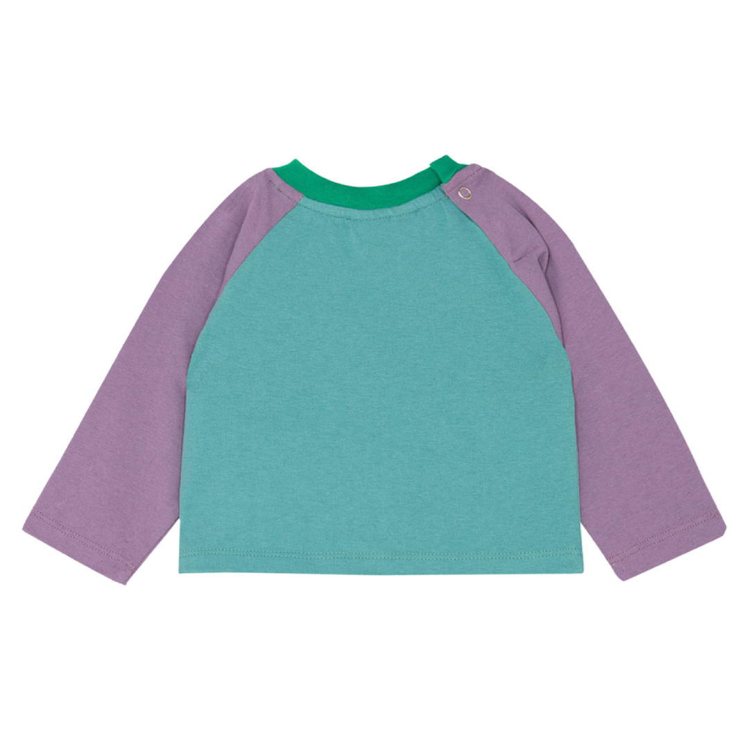 The Campamento Purple Sleeves Baby Shirt - La Gentile Store