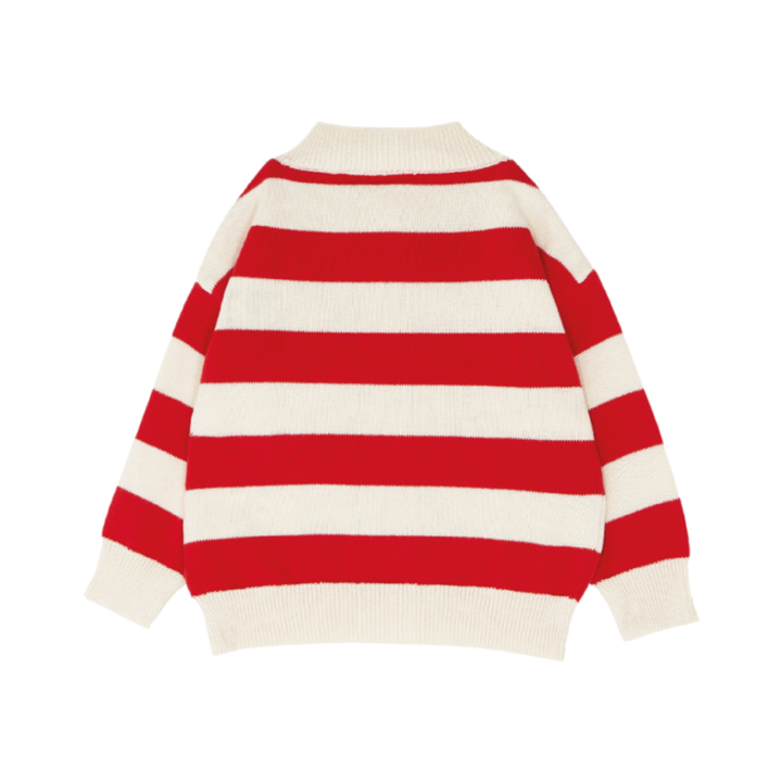 The Campamento Red Stripes Baby Cardigan - La Gentile Store