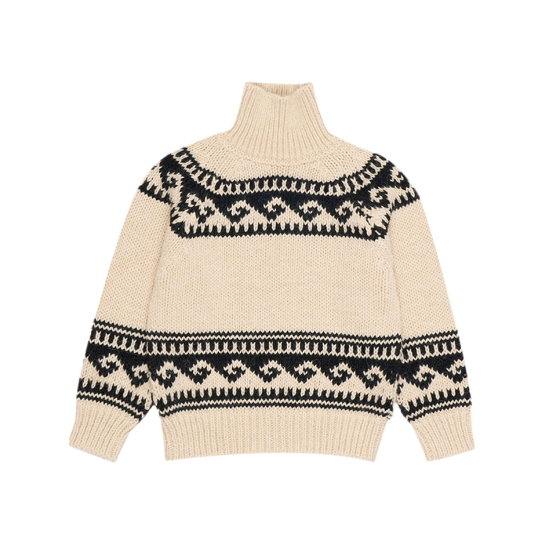 The New Society Andy Jumper High Neck Sand - La Gentile Store