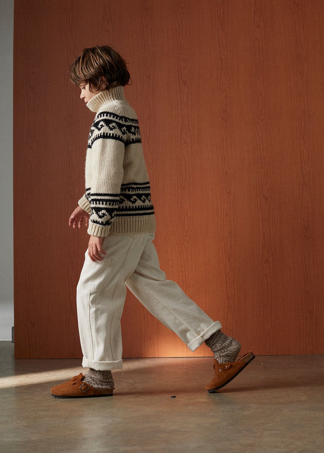 The New Society Andy Jumper High Neck Sand - La Gentile Store