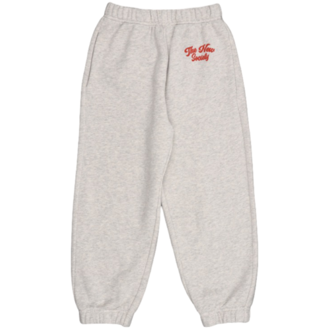The New Society Ios Sweatpants Grey Melange - La Gentile Store