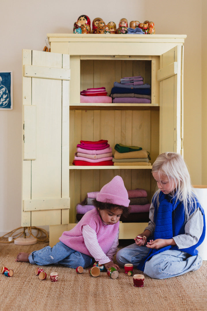 Hvid Vest Harvey Kids Cotton Candy