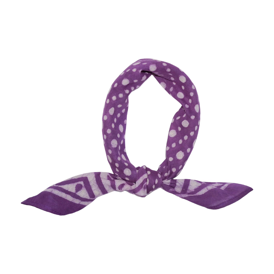 Vintage Cotton Kids Bandana Dark Purple