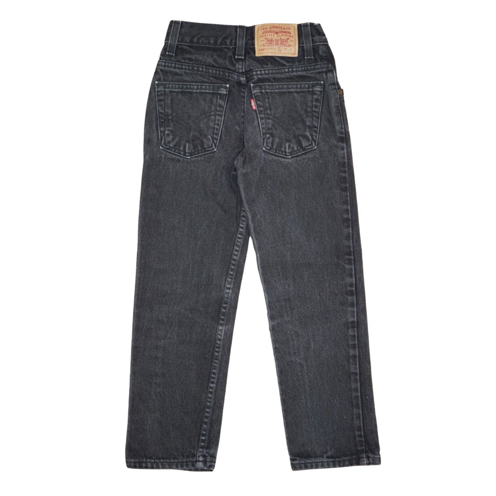 Vintage Levi's 550 Fit Jeans Washed Black 6-8Y - La Gentile Store