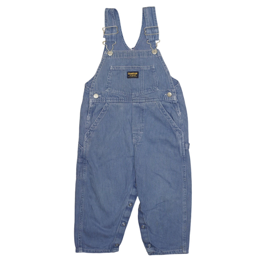 Vintage Oshkosh Blue Striped Overalls 3T - La Gentile Store