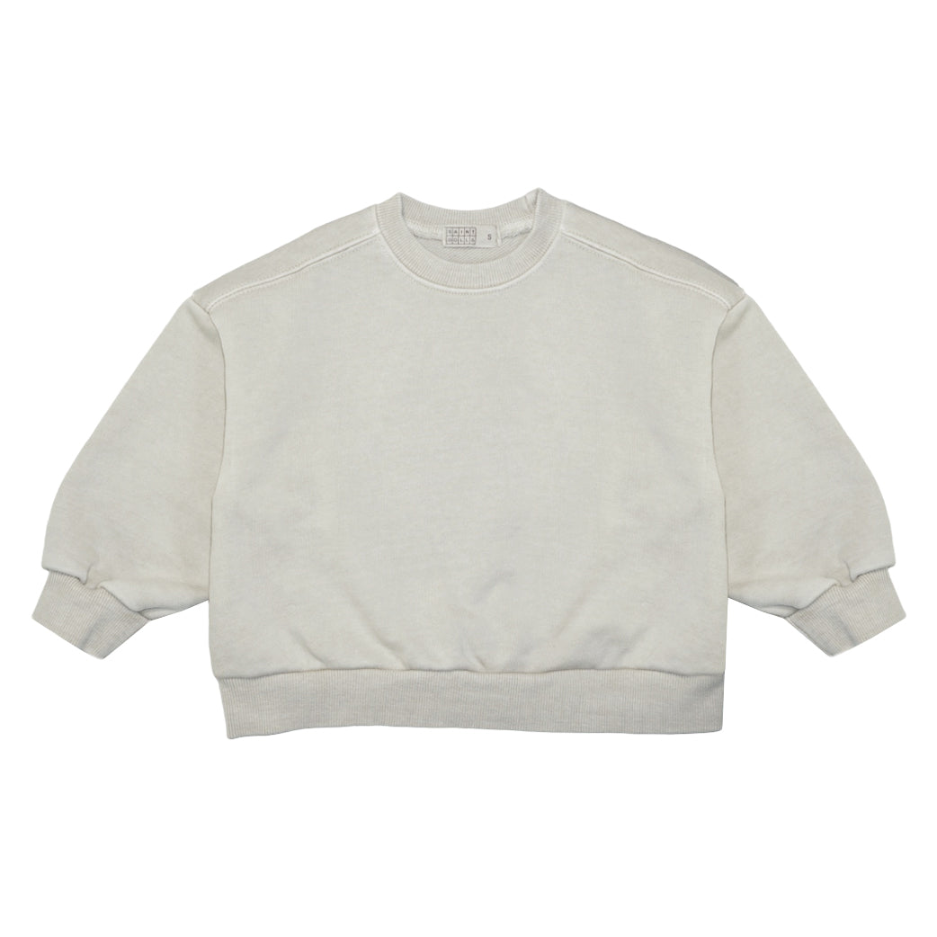 Boxy Sweatshirt Washed Beige