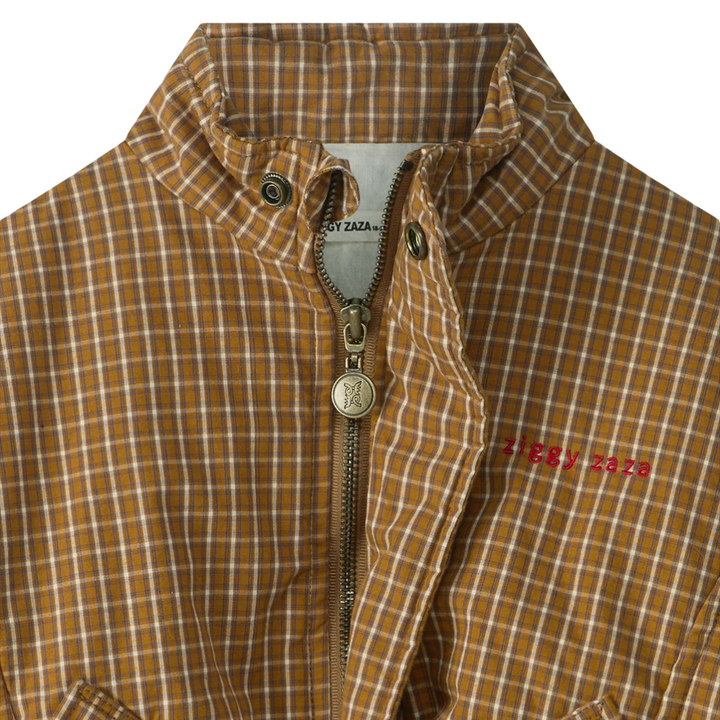Ziggy Zaza Juno Bomber Jacket Maple Check