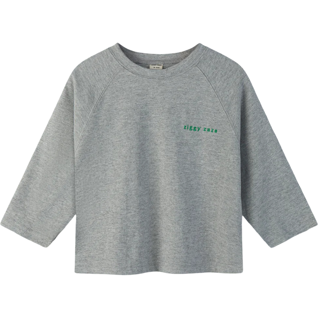 Ziggy Zaza Echo Long Sleeve Shirt Grey Marle