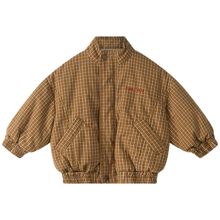 Ziggy Zaza Juno Bomber Jacket Maple Check