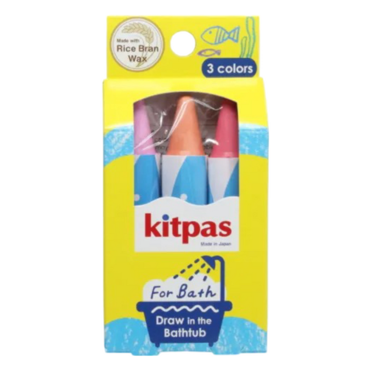 Kitpas Bath Crayon Set Coral - 3 pcs