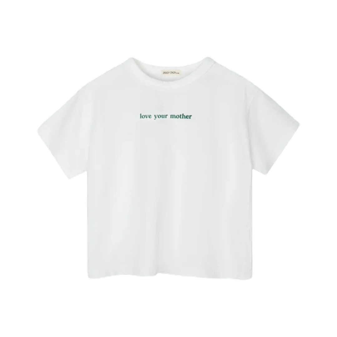 Ziggy Zaza Love Your Mother Tee Forest Green